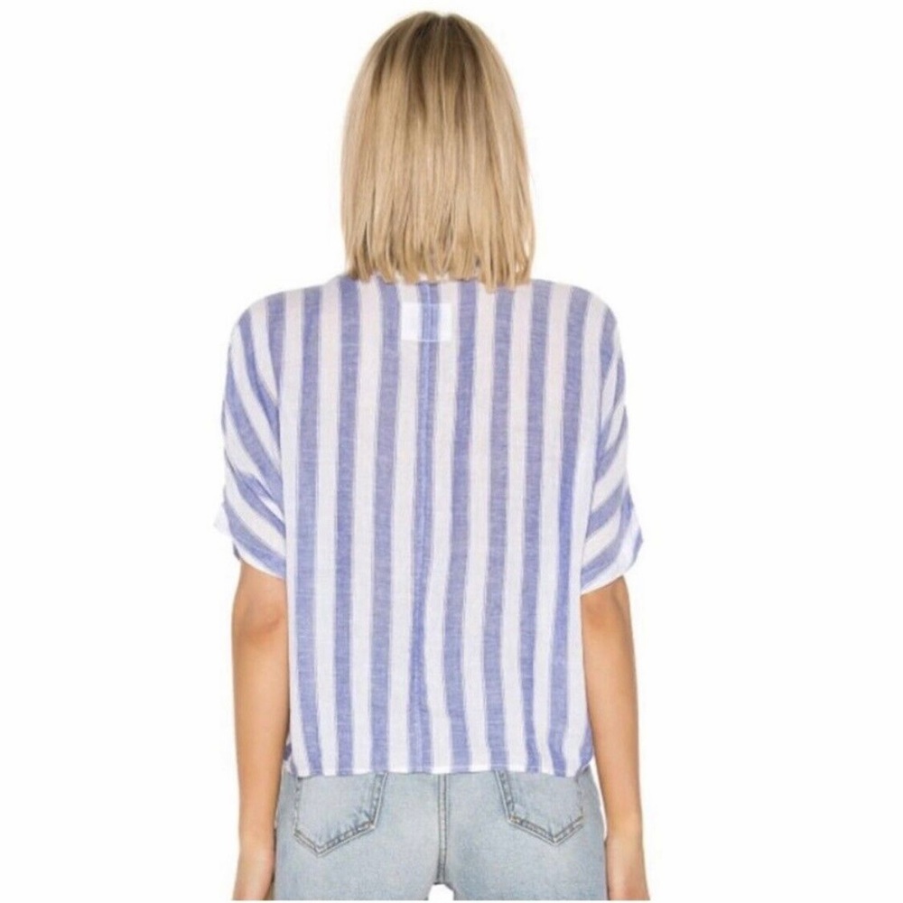 Rails Cropped Button Down Top - image 4